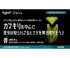 SpringX 超学校 カマキリ博士と学ぶ 四季のわくわく自然探求シリーズ