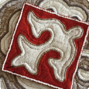 キルギス遊牧民の模様、「オイモ」に触れよう！コースター作り！